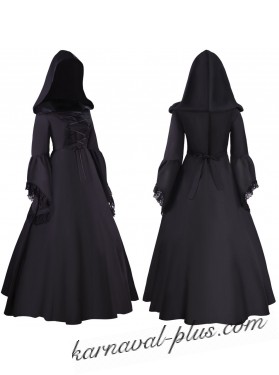 Платье средневековое готическое, черное